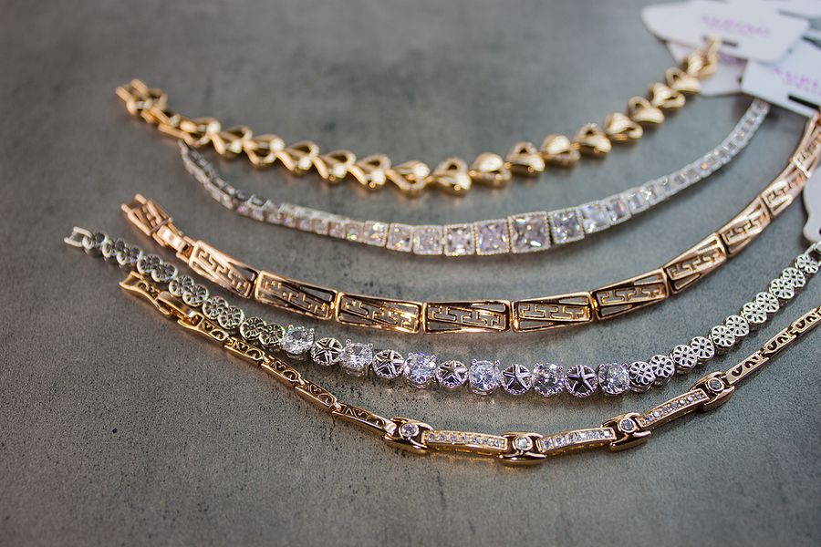 women's jewelry made of costume jewelry. beautiful bracelets for women made of costume jewelry.